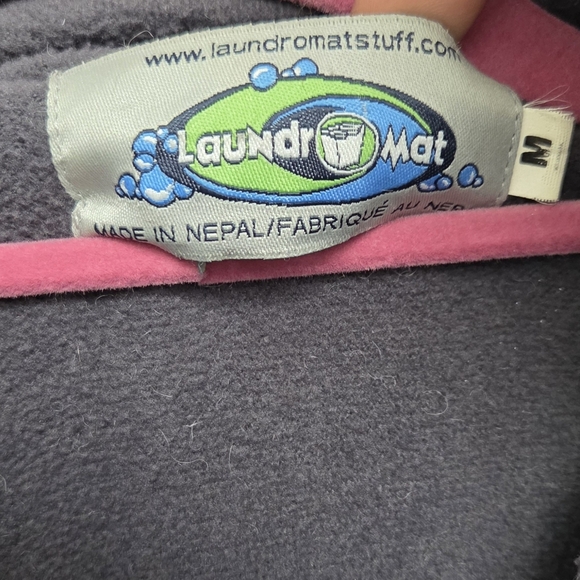 Vintage Laundromat 100% Wool Brown Zip-Up Outdoor Jacket Sz M Fleece Linning - Picture 4 of 12